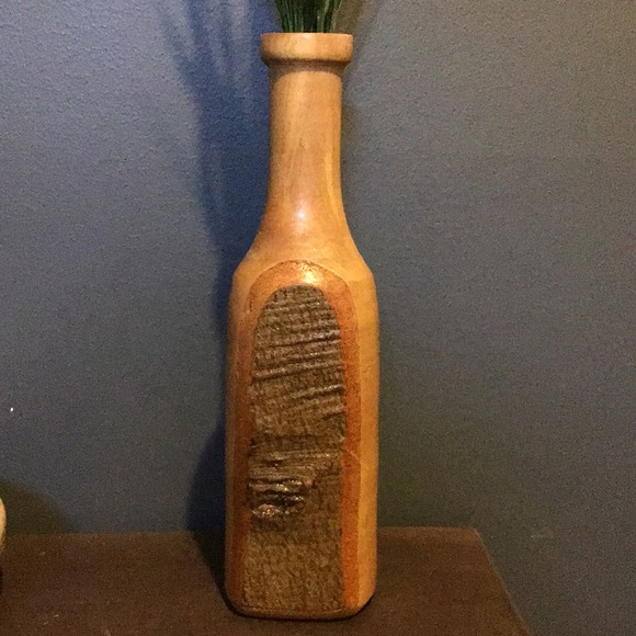 Boho handmade poplar vase